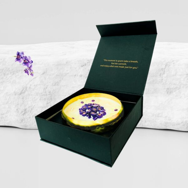 Orchid Glow Candle – Hammered Urli