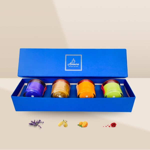 Amoura Original | Premium 4-in-1 Scented Candle Gift Set