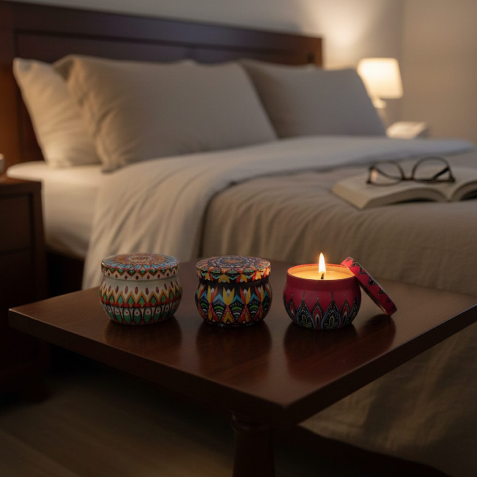 AMOURA ORIGINAL | Travel-Friendly Tin Candle Gift Set – 3 Fragrances, Long Burn - Image 6