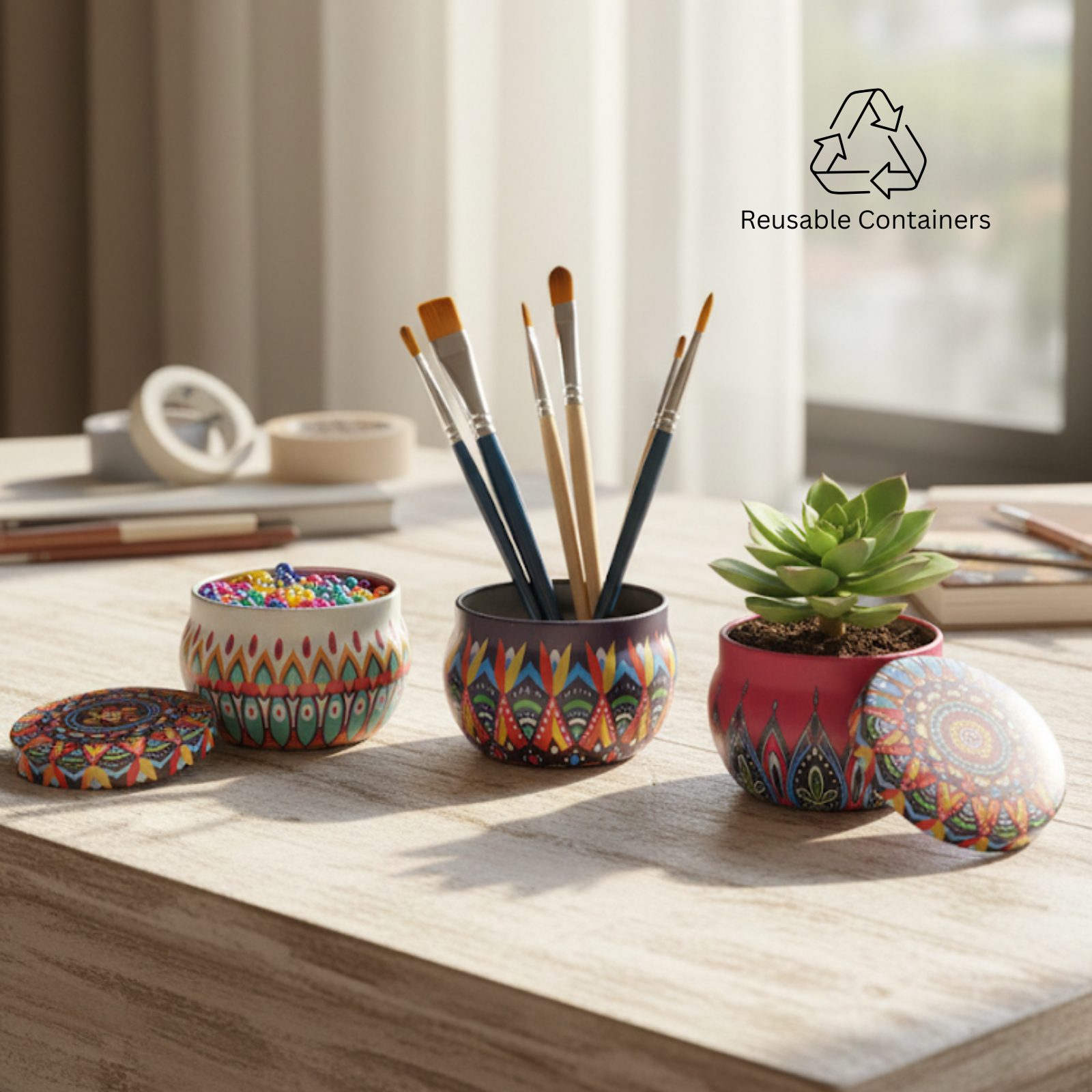 AMOURA ORIGINAL | Travel-Friendly Tin Candle Gift Set – 3 Fragrances, Long Burn - Image 5