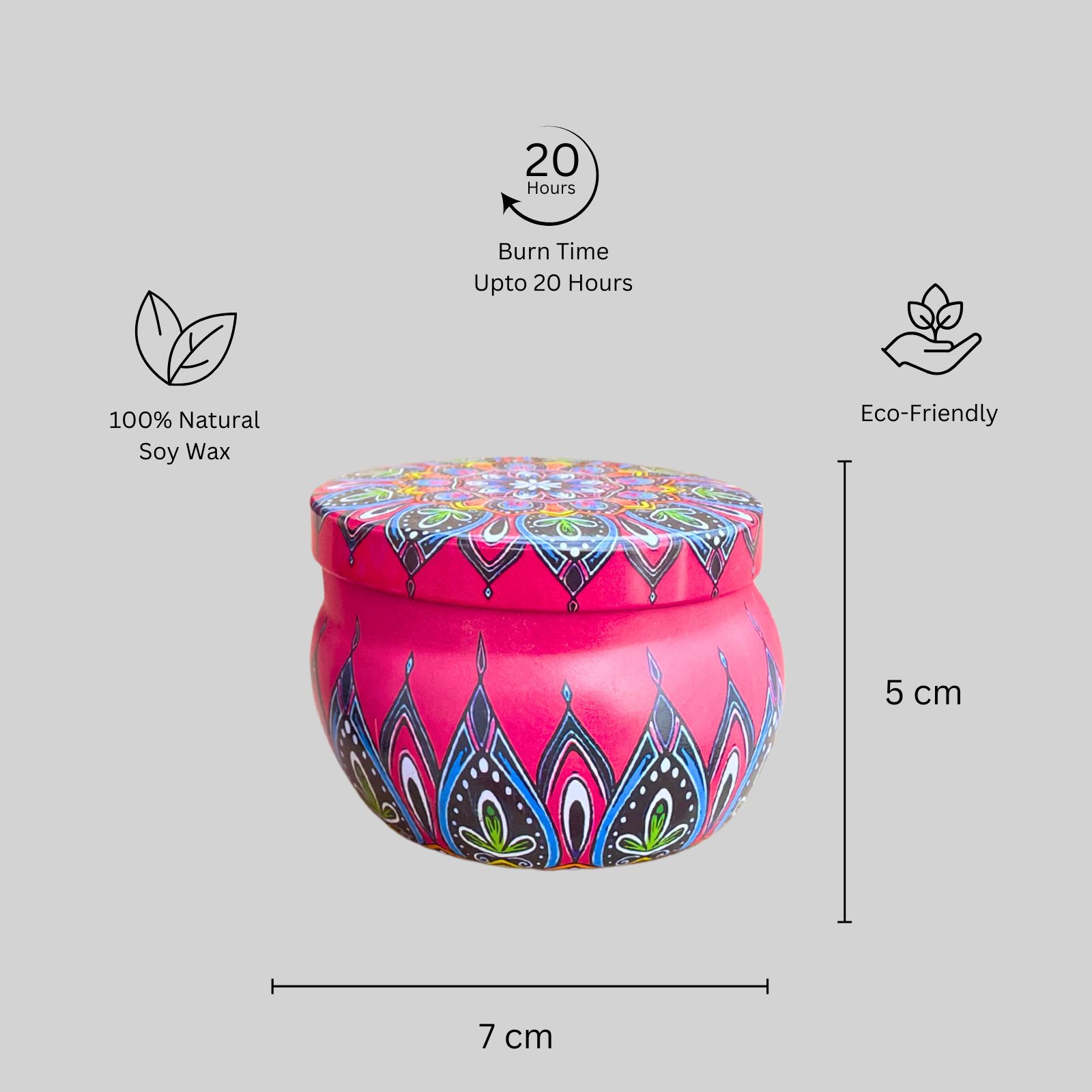 AMOURA ORIGINAL | Travel-Friendly Tin Candle Gift Set – 3 Fragrances, Long Burn - Image 4