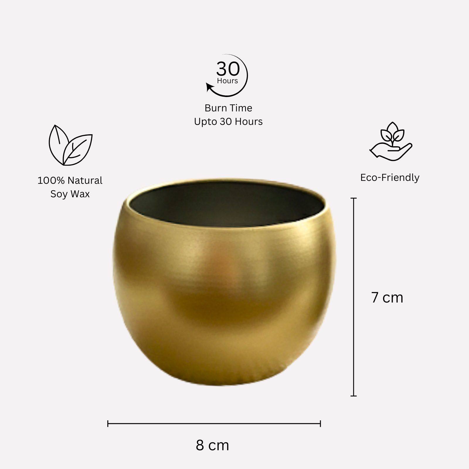 AMOURA ORIGINAL Royal Aroma Metal Votive Duo – Rose & Lavender - Image 6