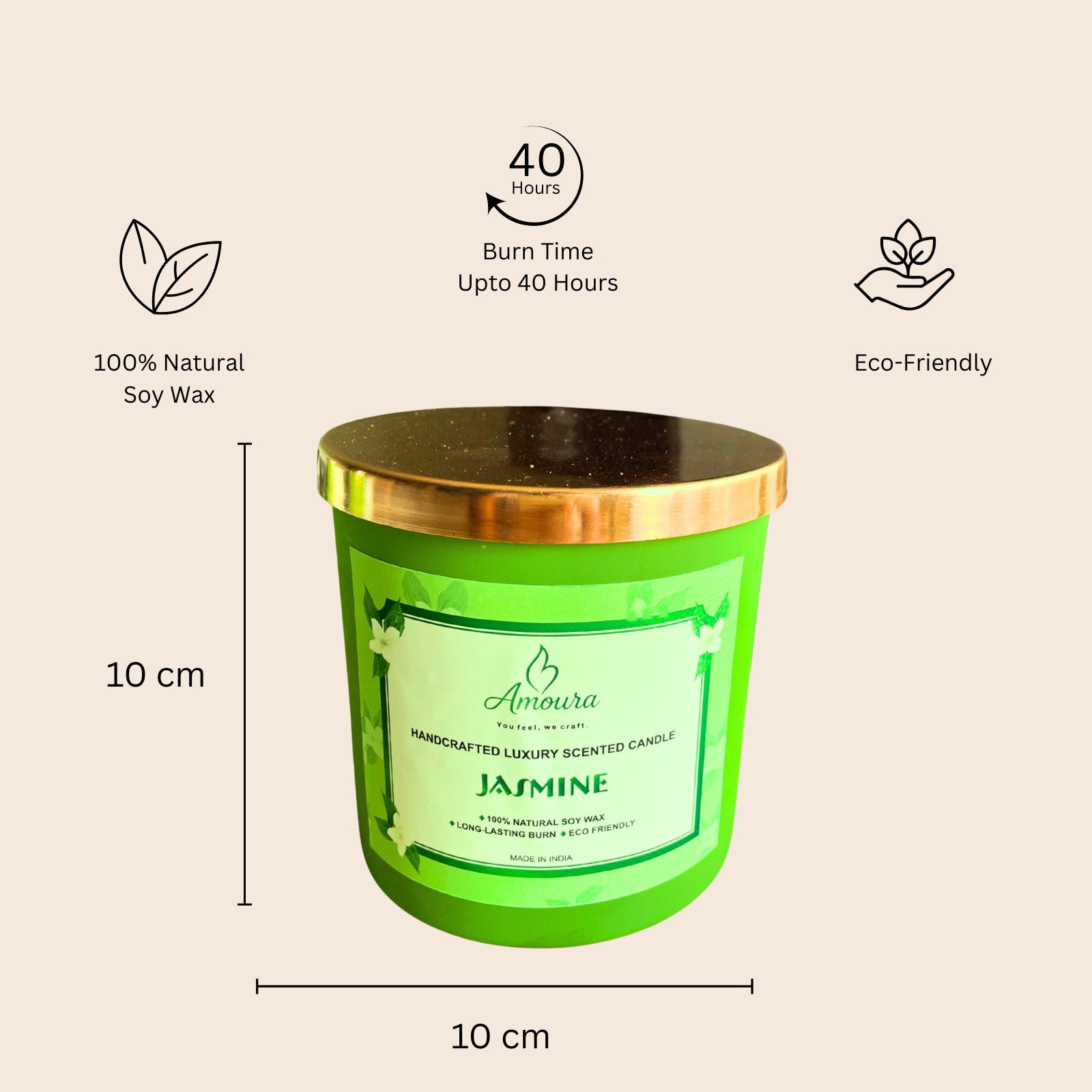 AMOURA ORIGINAL | Emerald Aura Premium Scented Candle - Image 12