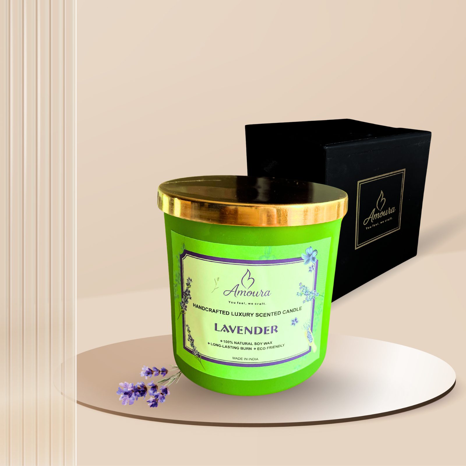 AMOURA ORIGINAL | Emerald Aura Premium Scented Candle - Image 4