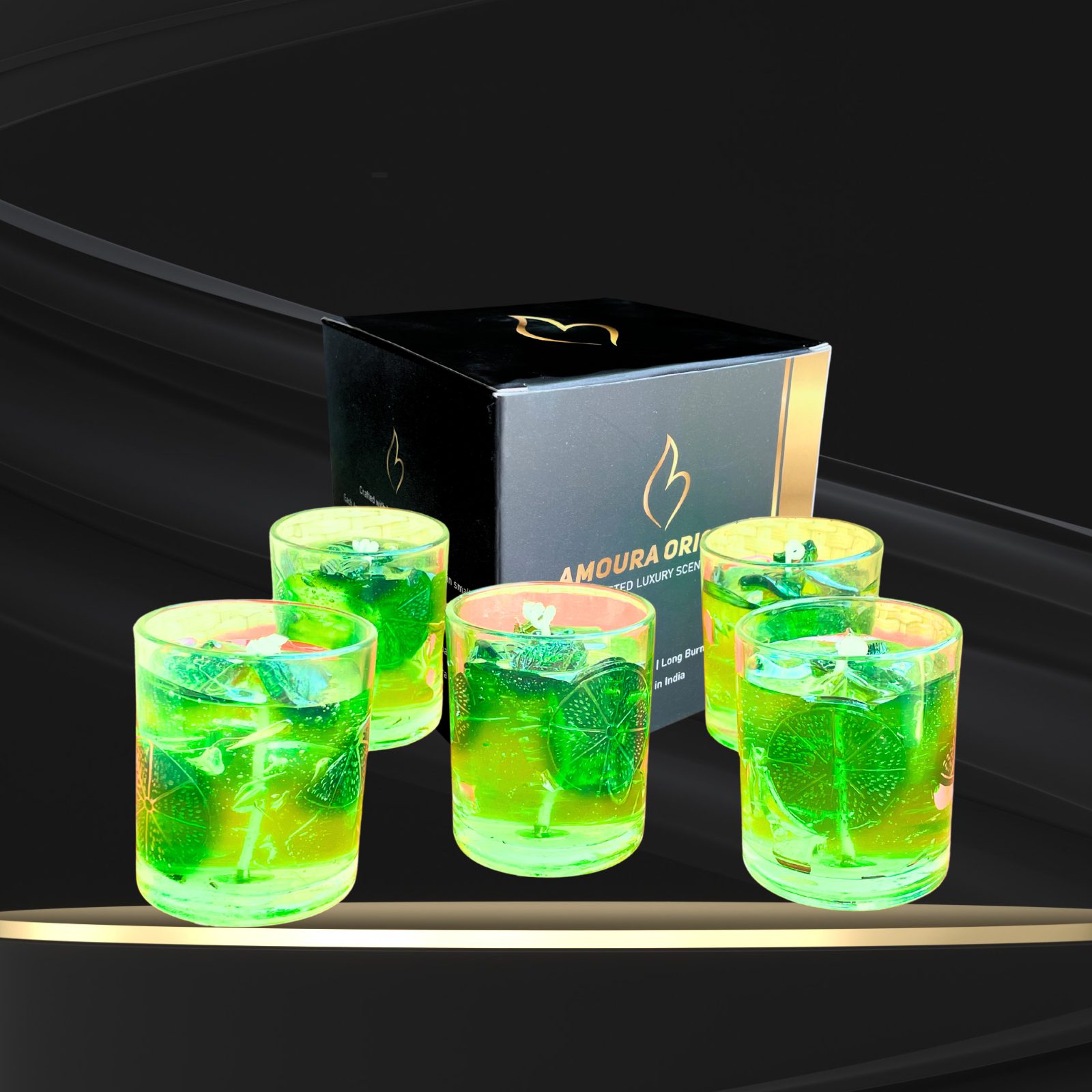 Amoura Mojito Bliss Gel Candle - Image 3