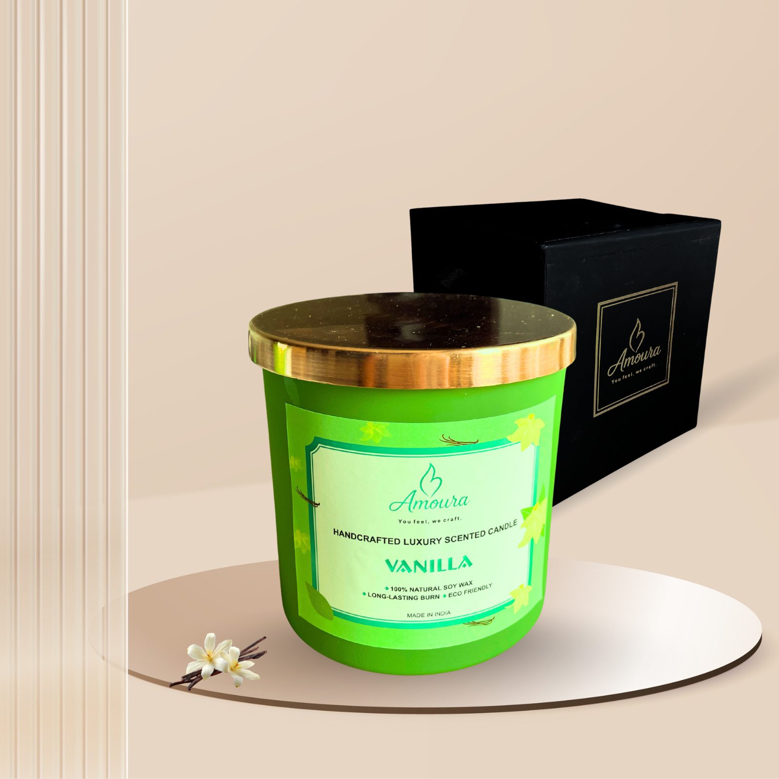 AMOURA ORIGINAL | Emerald Aura Premium Scented Candle - Image 6