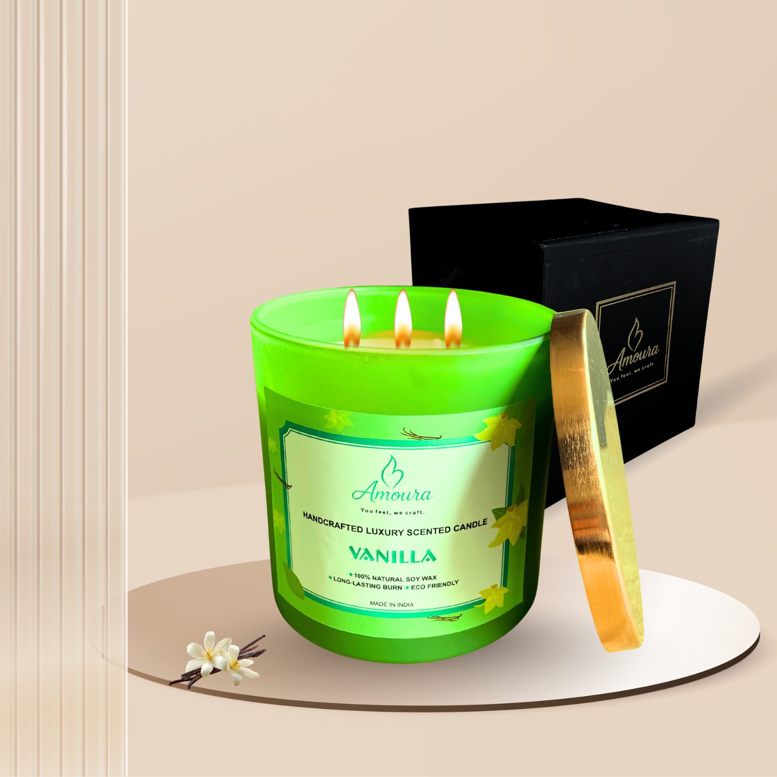 AMOURA ORIGINAL | Emerald Aura Premium Scented Candle - Image 7